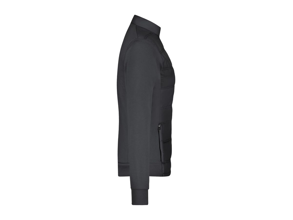 JN Ladies' Hybrid Sweat Jacket JN1123 black, Größe M