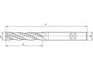 Schaftfräser D844 - L HSSE 12,00 mm NF FORMAT