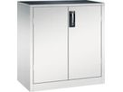 C+P Schwerlastschrank mit Türen 1200x930x500mm, 7035, 2 Böden