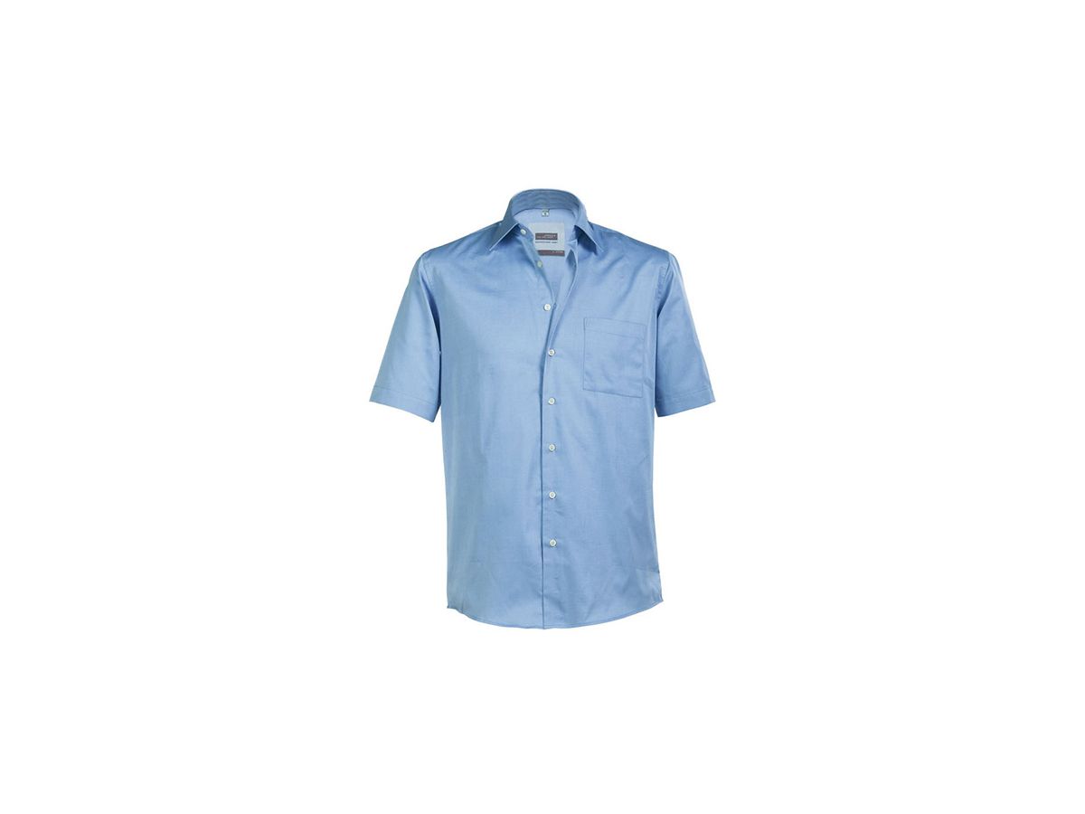 JN Business Shirt Short JN062 80%BW/20%PA, sky-blue, Größe L