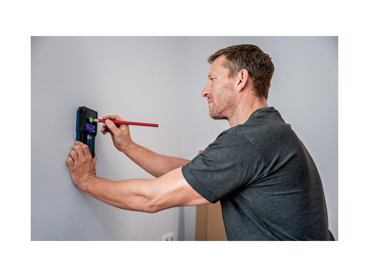 BOSCH Universal Ortungsgerät GMS 120-27 3,7V/1,0 Ah, USB-C Kabel, Tasche