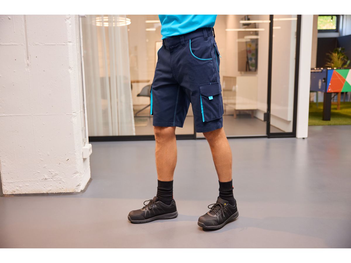 JN Workwear Bermudas - COLOR - JN872 carbon/red Gr. 46