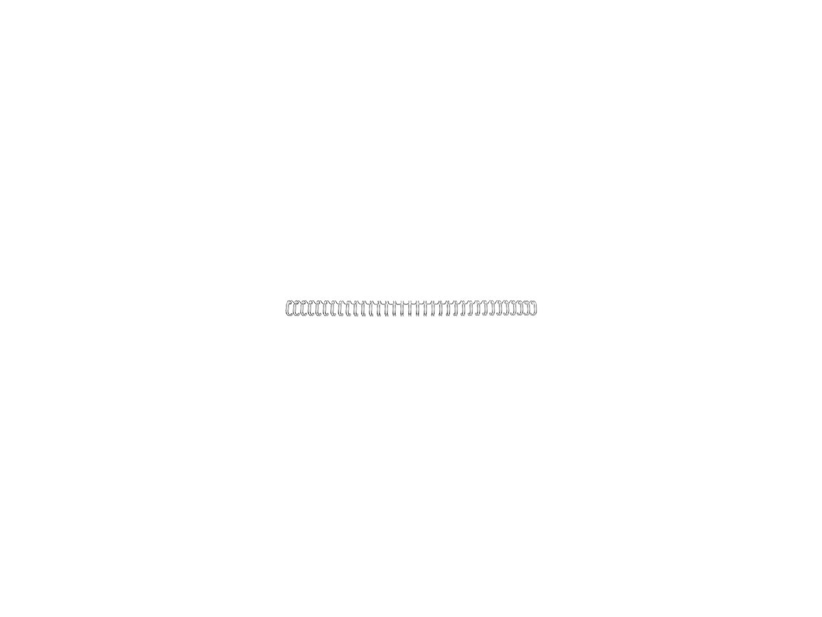 GBC Drahtbinderücken RG810697 DIN A4 10mm silber 100 St./Pack.