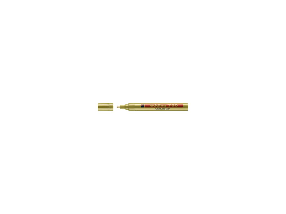 edding Lackmarker 750 4-750053 2-4mm Rundspitze permanent gold