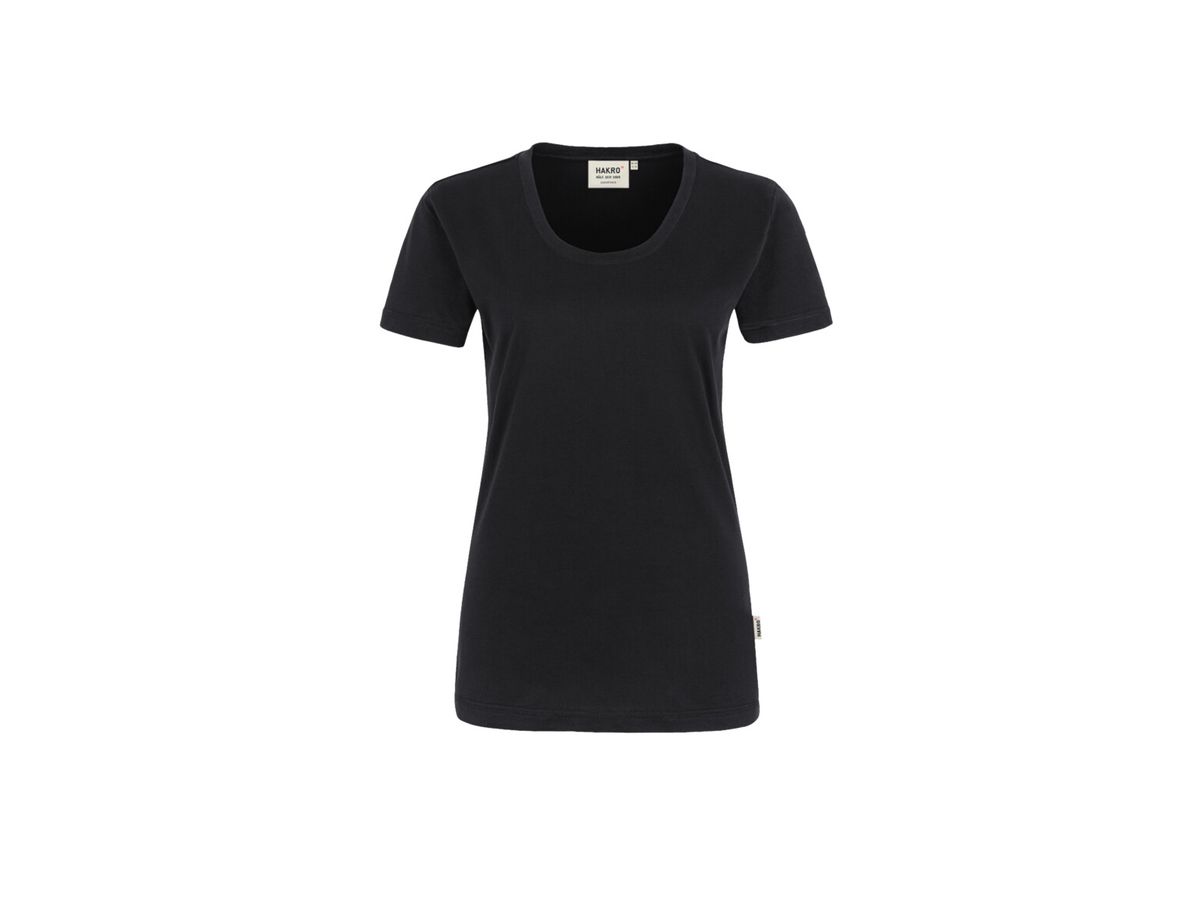 HAKRO Women T-Shirt Classic 127 Fb. 005 schwarz Größe: 3XL