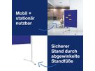 Magnetoplan Moderationstafel 2111103 120x150cmm Filz blau