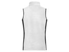 JN Ladies'Workwear Fleece Vest JN855 100%PES, white/carbon, Größe XS