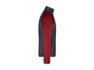JN Men's Knitted Hybrid Jacket JN742 red-melange/anthracite-melange Gr. M