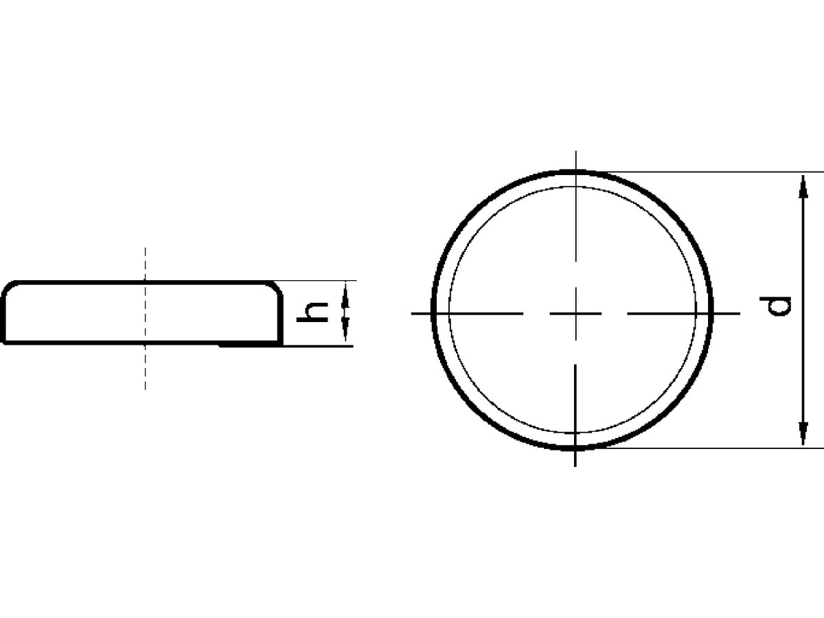 Magnet - Flachgreifer ohne Gewindeb. 40 x 8,0 mm FORMAT