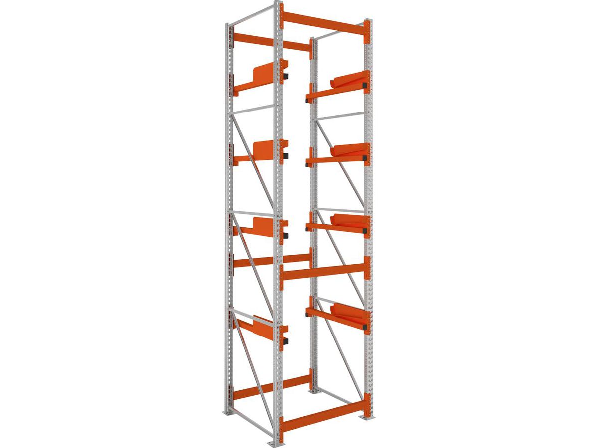 META Kabeltrommelregal Feldlast 5500kg Grundfeld Verzinkt B1100Xt1100Xh4400 mm