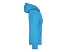 JN Ladies Hooded Sweat JN051 80%BW/20%PES, turquoise, Größe L