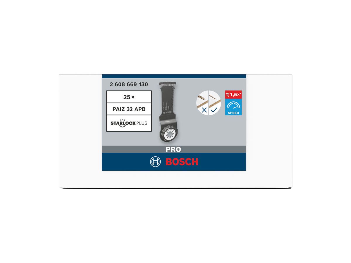 BOSCH PRO PAIZ 32 APB Blatt 32 x 60 mm, 25-teilig
