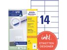 Avery Zweckform Universaletikett 3477 105x41mm weiß 1.400 St./Pack.