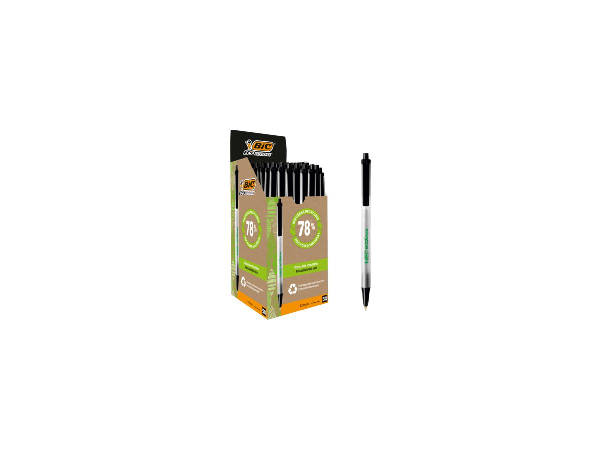 BIC Kugelschreiber ECOlutions Clic Stic 8806871 0,4mm schwarz
