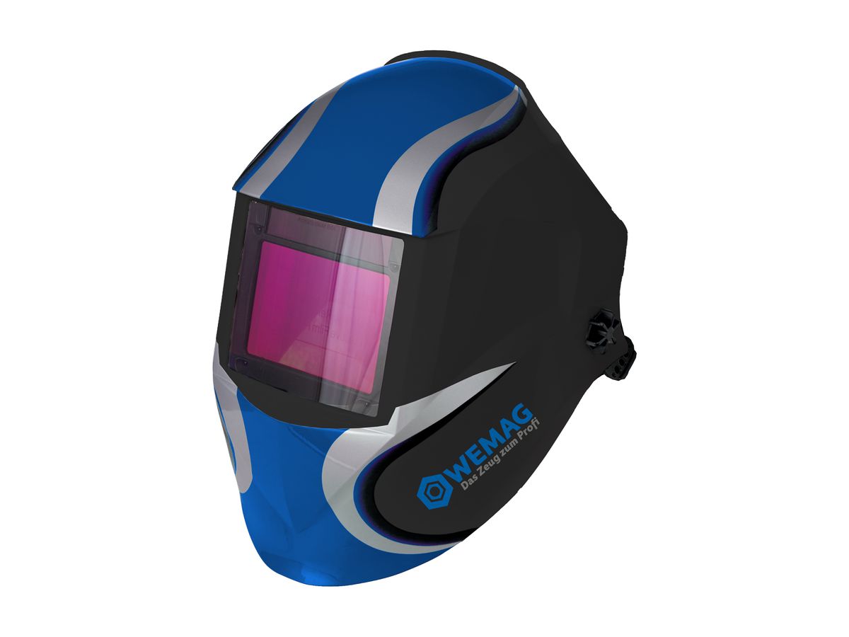 WEMAG Automatik-Schweißhelm WeldersProtect HD Schwarz/Blau W-2