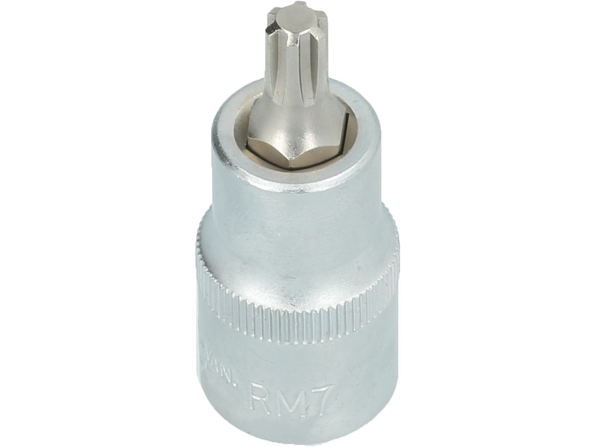 BRILLIANT TOOLS 1/2" Bit-Schrauben- dreher-Einsatz,RIBE, 55mm, M6