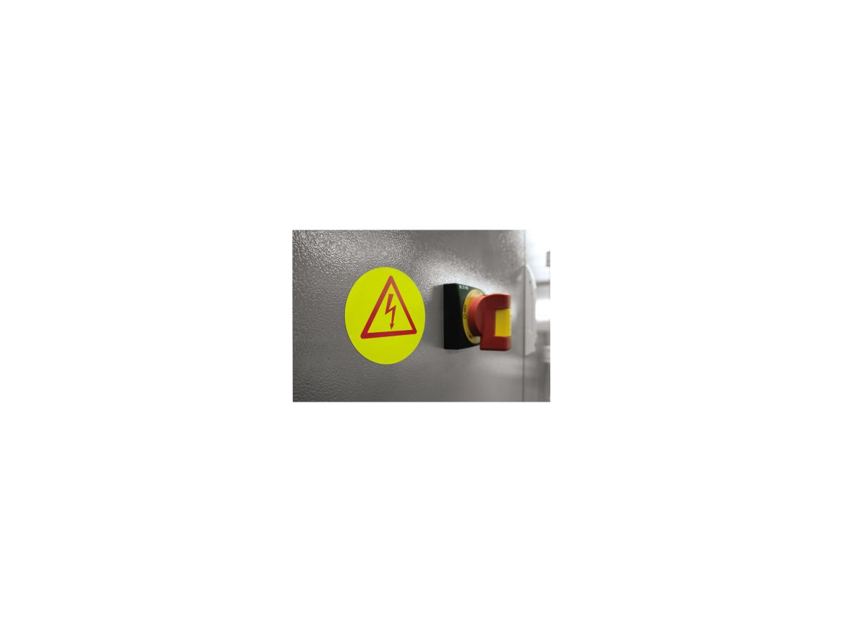 HERMA Folienetikett 8034 30mm rund gelb 1.200 St./Pack.
