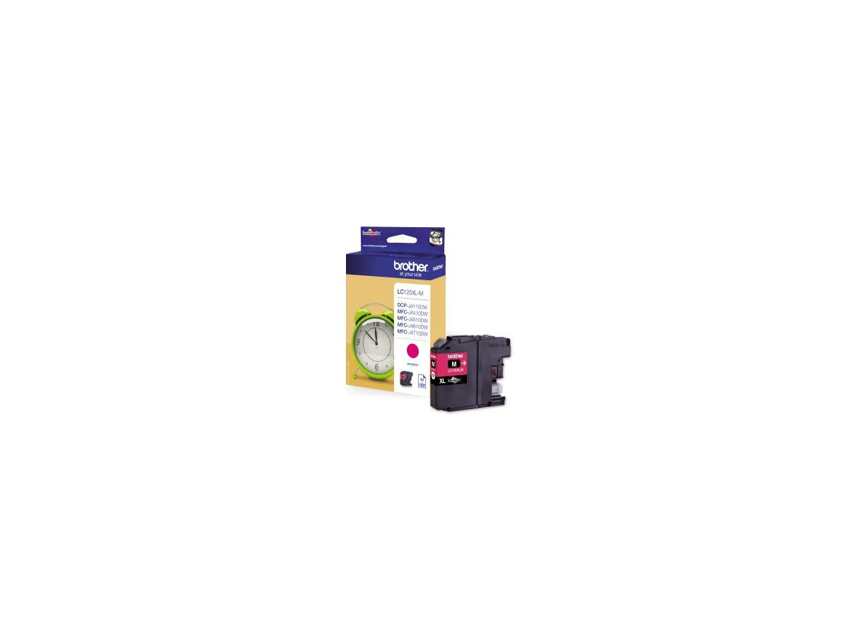 Brother Tintenpatrone LC125XLM 1.200Seiten magenta