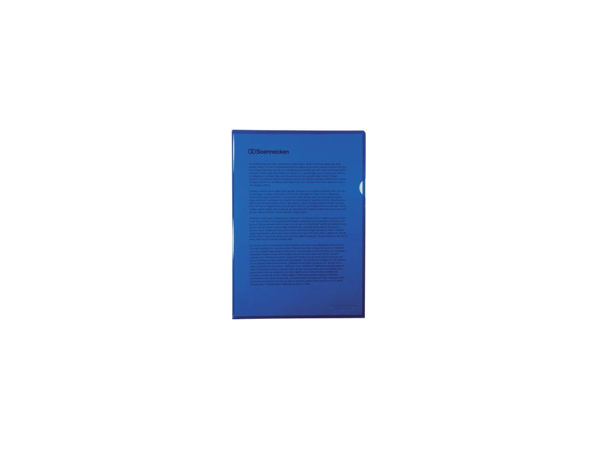 Soennecken Sichthülle 1469 DIN A4 PP blau 50 St./Pack.