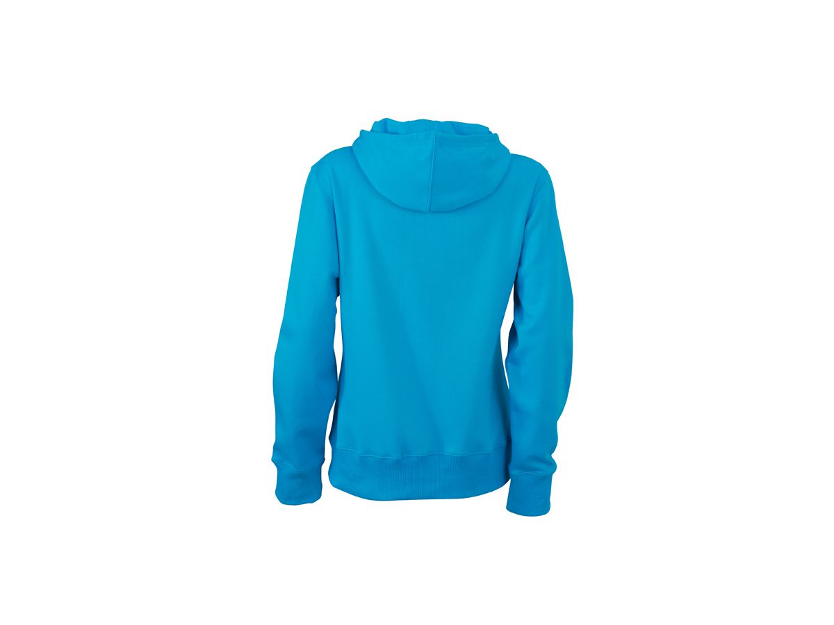 JN Ladies Hooded Sweat JN051 80%BW/20%PES, turquoise, Größe 2XL