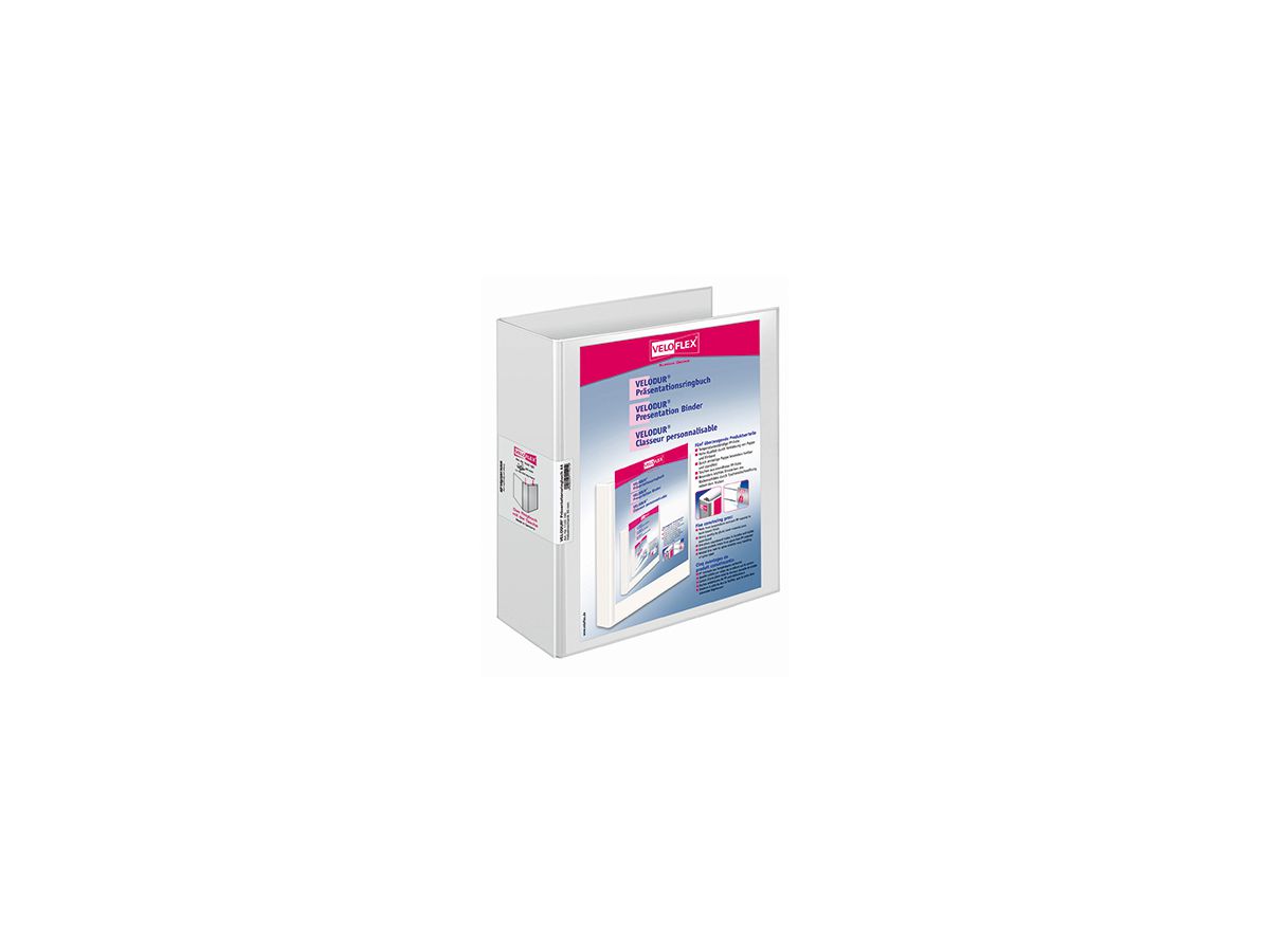 Veloflex Präsentationsringbuch VELODUR 1142190 85mm weiß