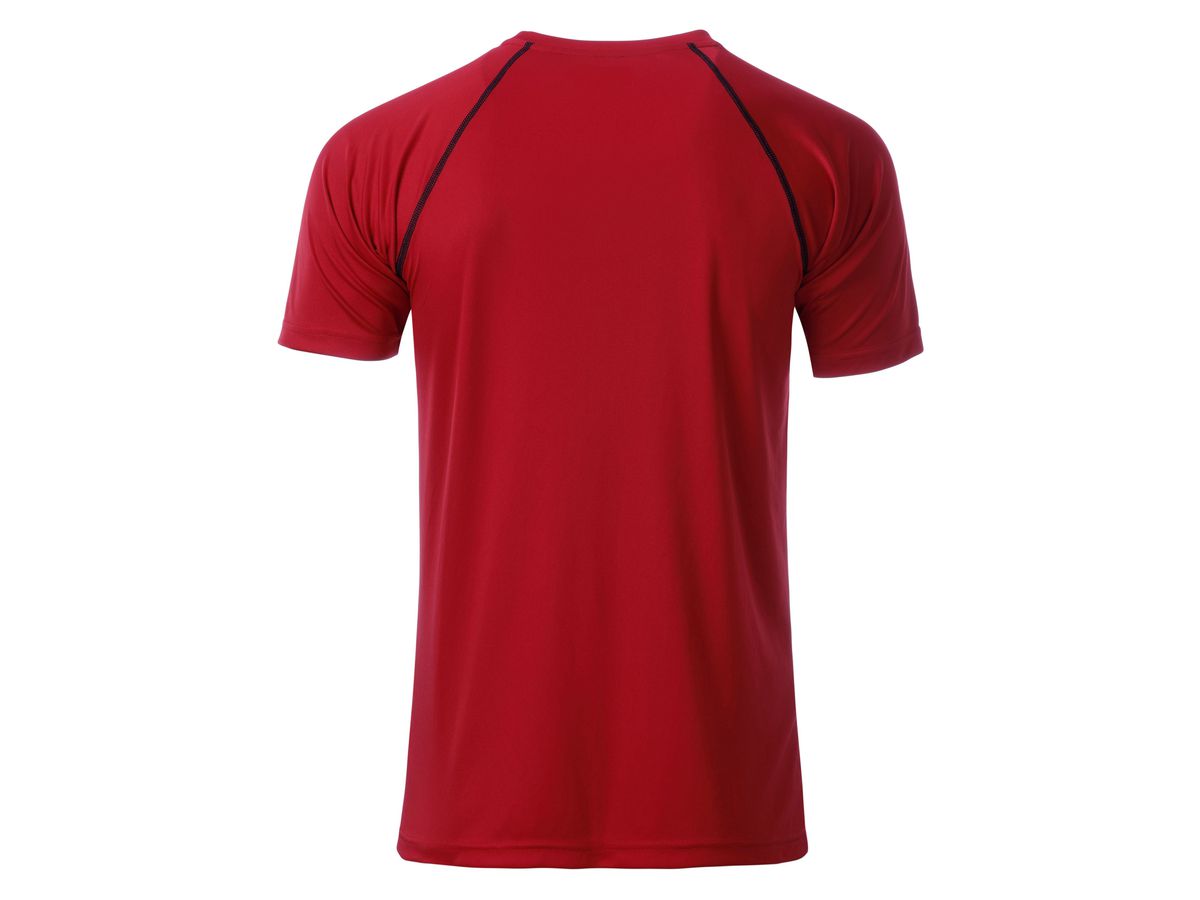 JN Men's Sports T-Shirt JN496 red/black, Größe XL