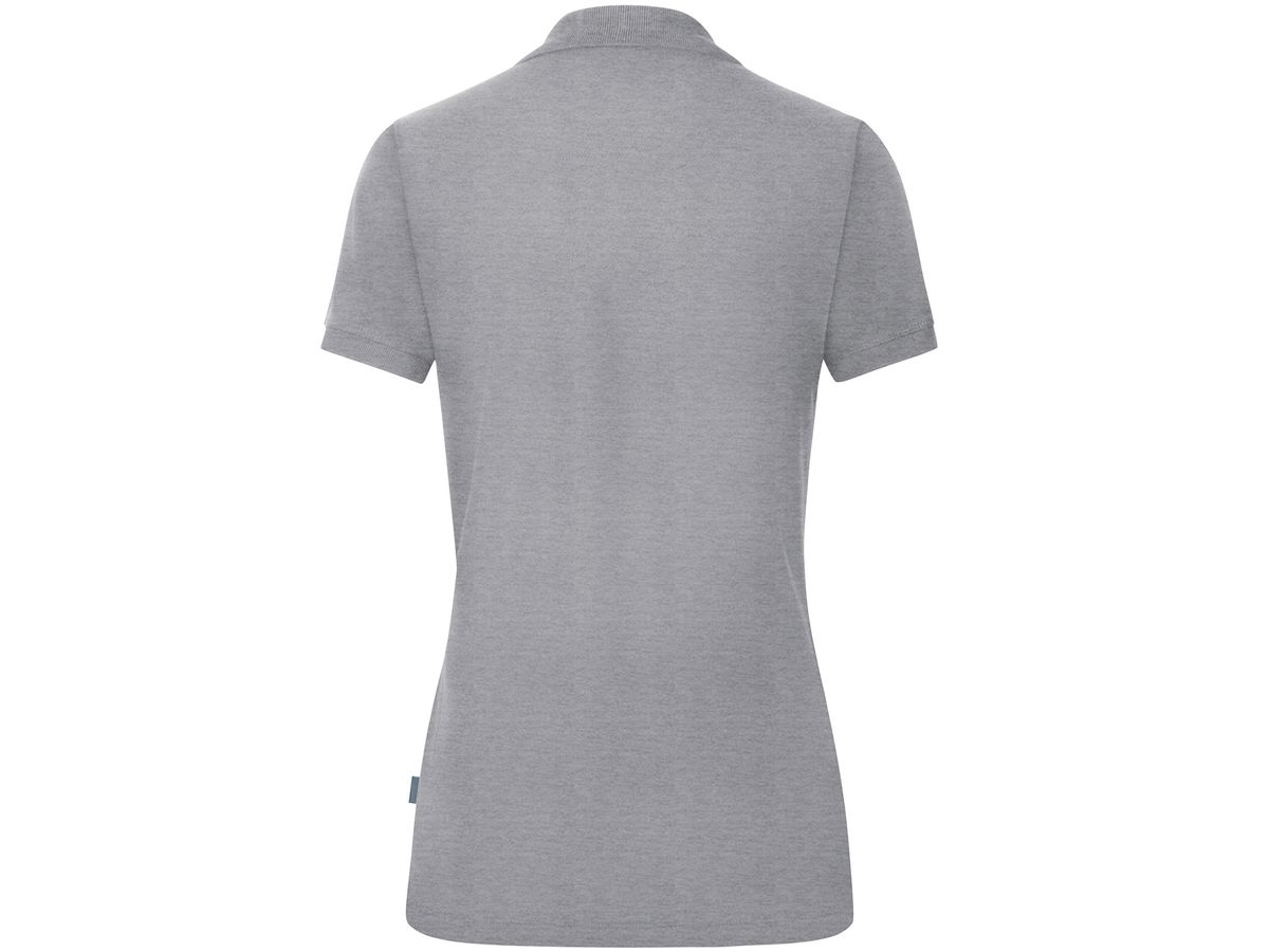 JAKO Polo Organic Damen C6320, Gr. 36 hellgrau meliert