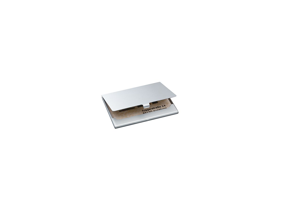 Sigel Visitenkartenetui VZ135 max. 15Karten Aluminium silber