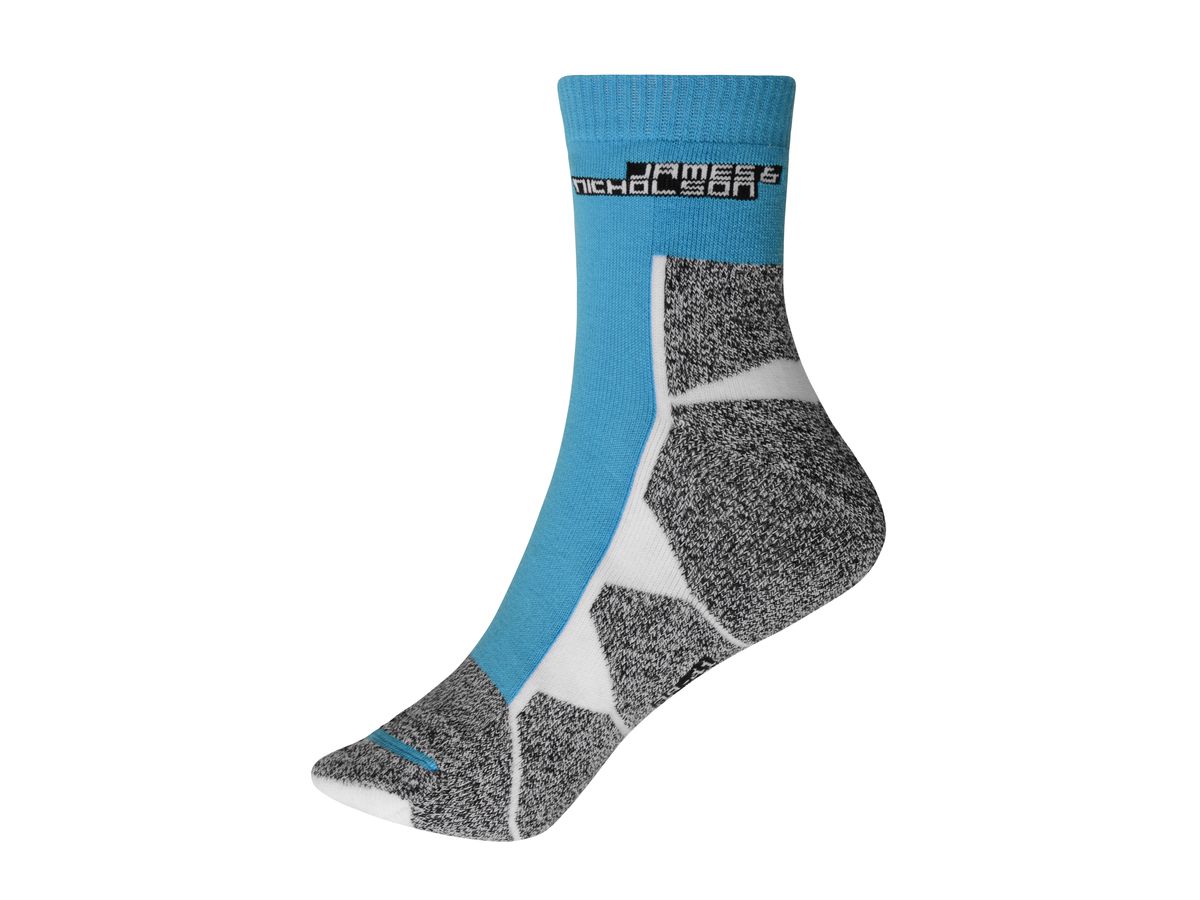 JN Sport Socks JN215 bright-blue/white, Größe 42-44
