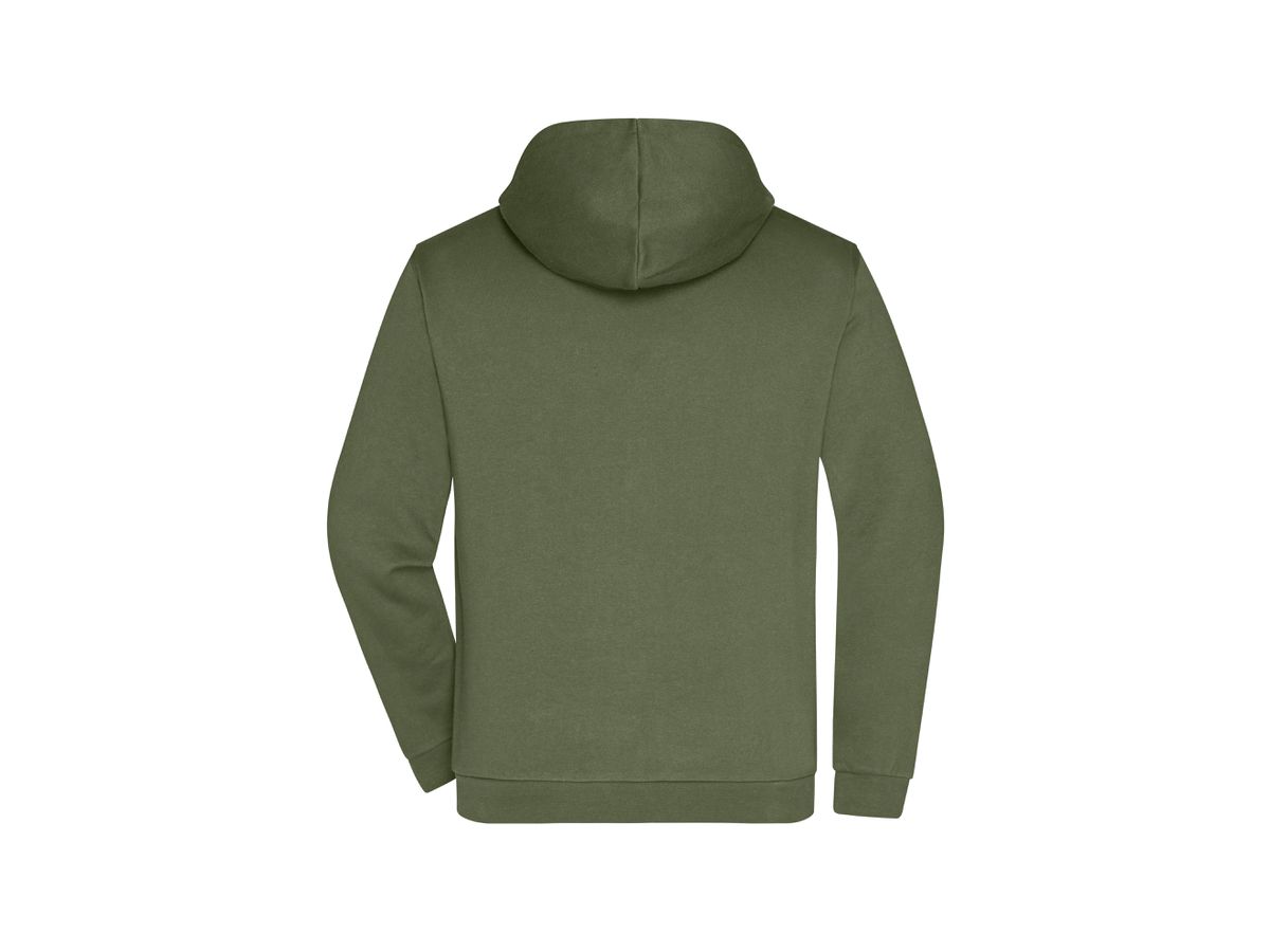 JN Promo Zip Hoody Men JN756 80%BW/20%PES olive Gr. 3XL