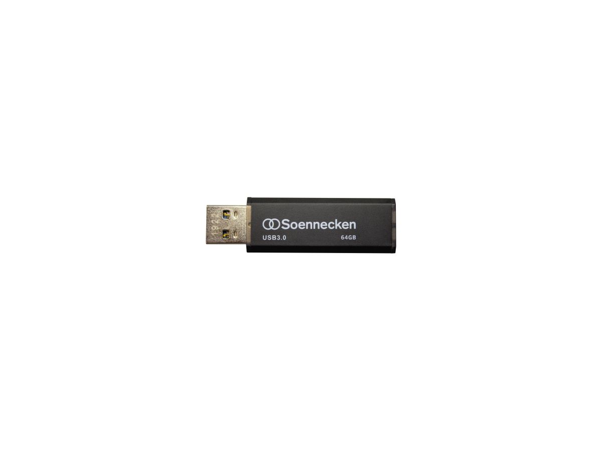 Soennecken USB-Stick 71619 3.0 64GB schwarz/silber