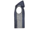 JN Men's Knitted Hybrid Vest JN768 light-mel./anthr.-mel., Größe S