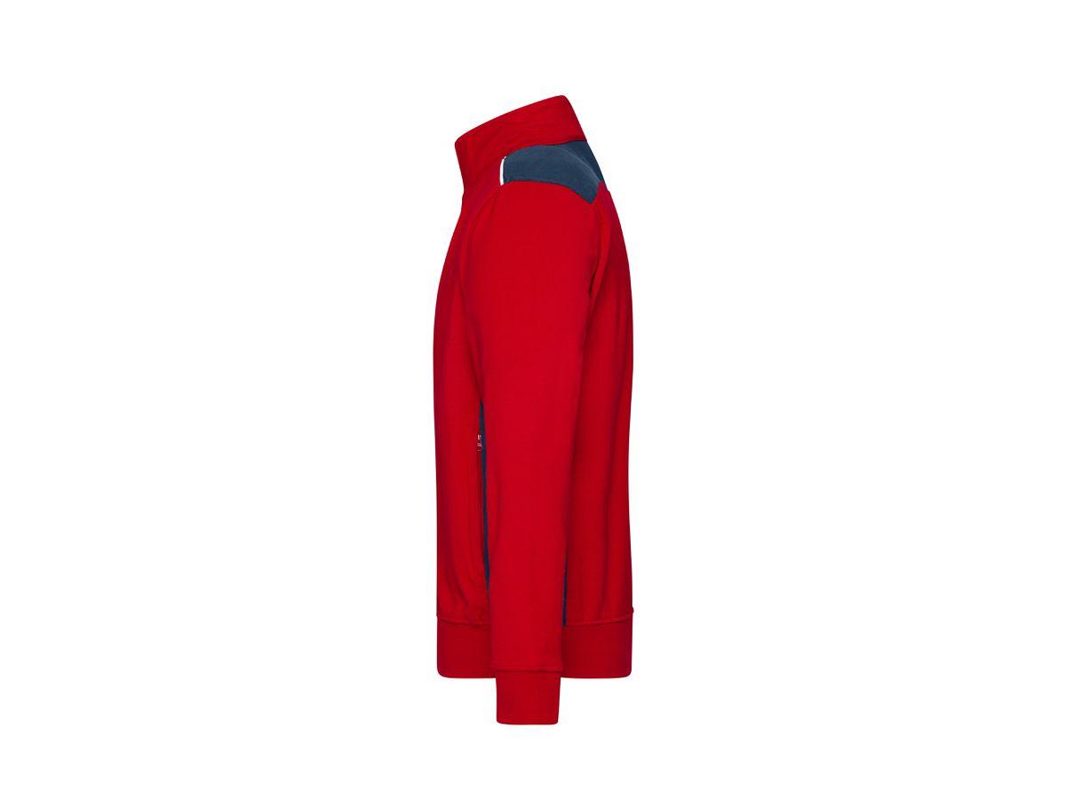 JN Herren Sweat-Jacke JN870 red/navy, Größe XXL