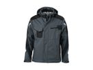 JN Craftsmen Softshell Jacket JN824 100%PES, carbon/black, Größe 5XL