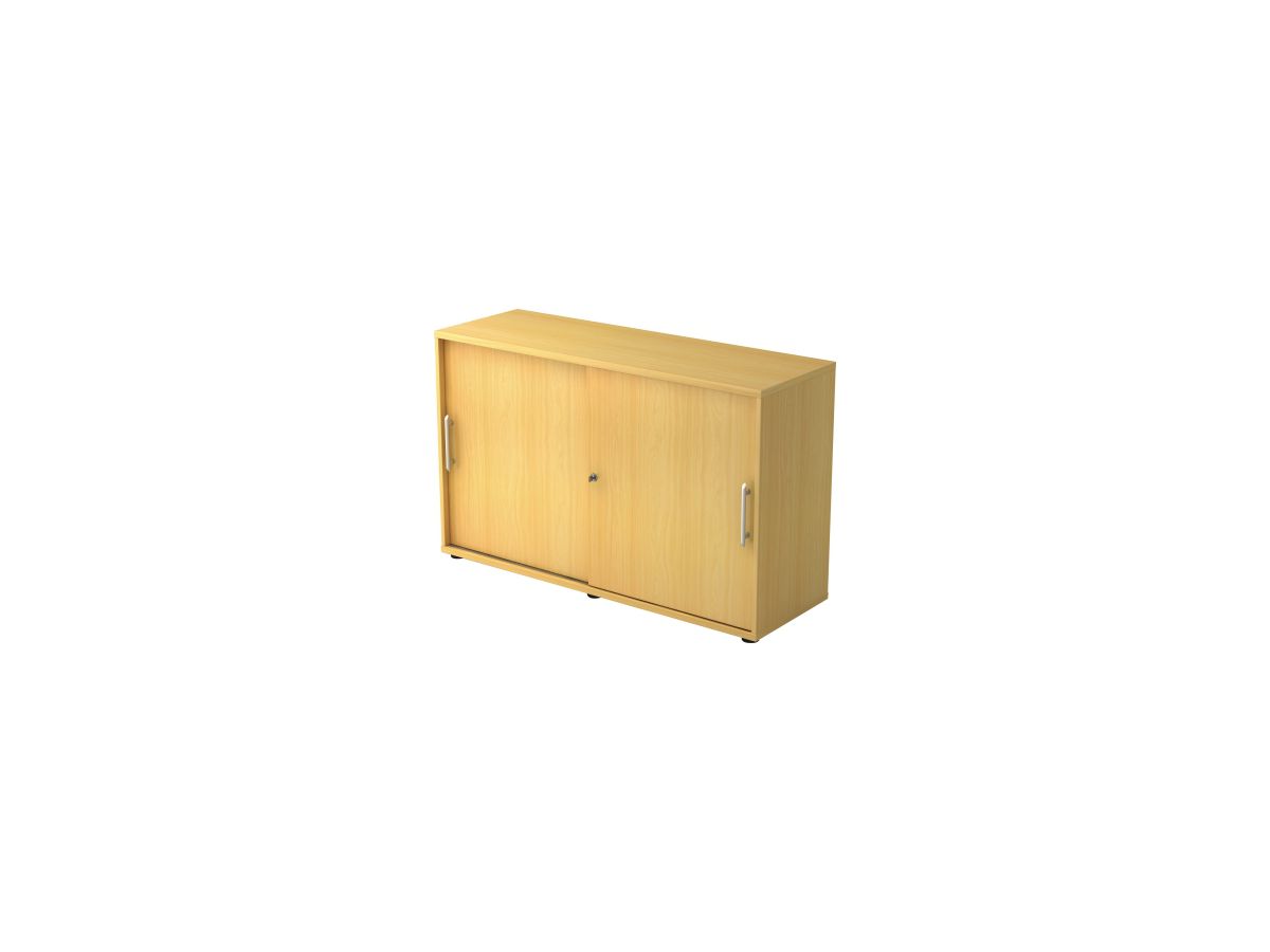 Schiebetürenschrank 1200x400x748 Buche/Buche