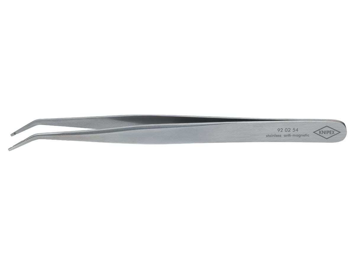 KNIPEX 92 02 54 SMD-Präzisionspinzette Glatt 115 mm