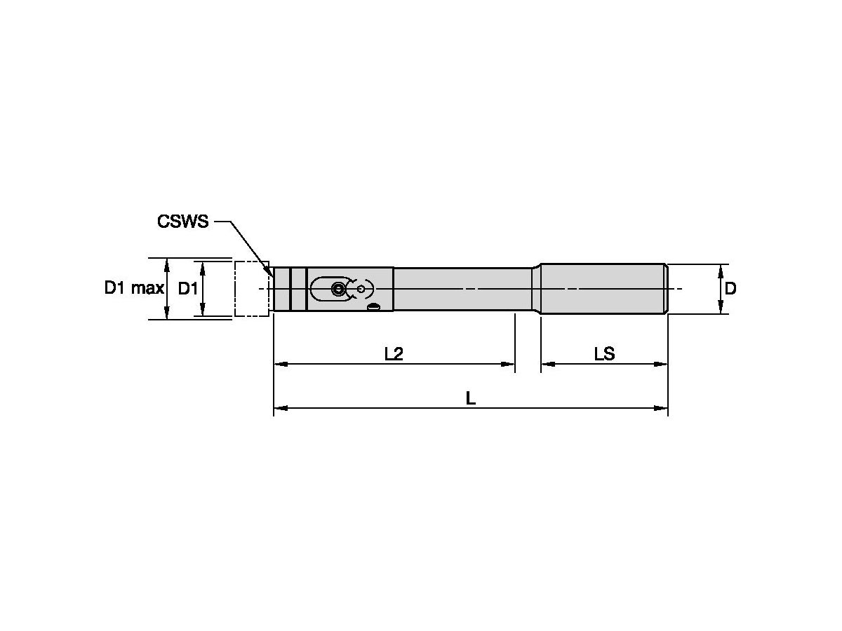 KENNAMETAL SS20KST200RR5M REIBAHLE MODULAR SCHAFT 22 5MM-27 49MM