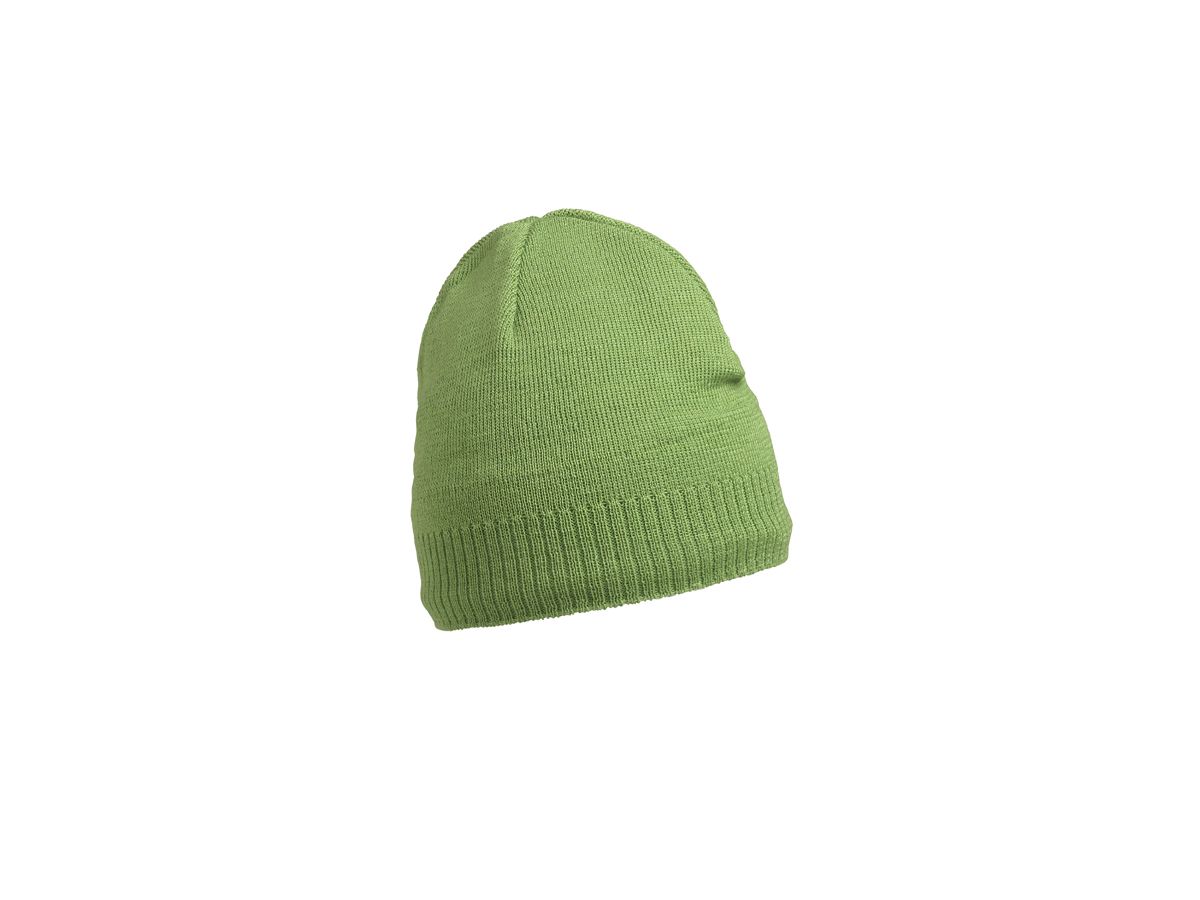 mb Knitted Beanie with Fleece MB7925 70%PAC/30%WO, lime-green, Größe one size