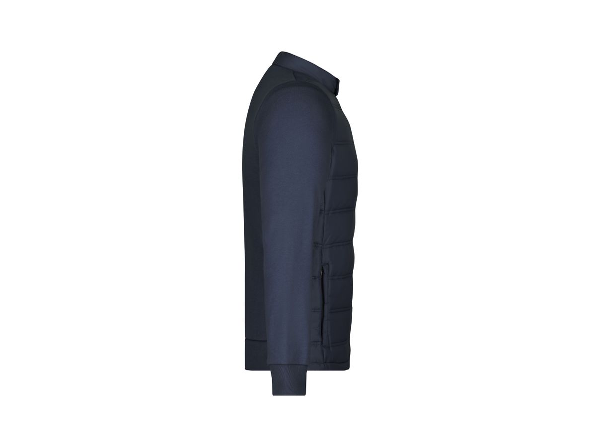 JN Men's Hybrid Sweat Jacket fb. navy JN1124 80%BW/20%POLY Gr. XL