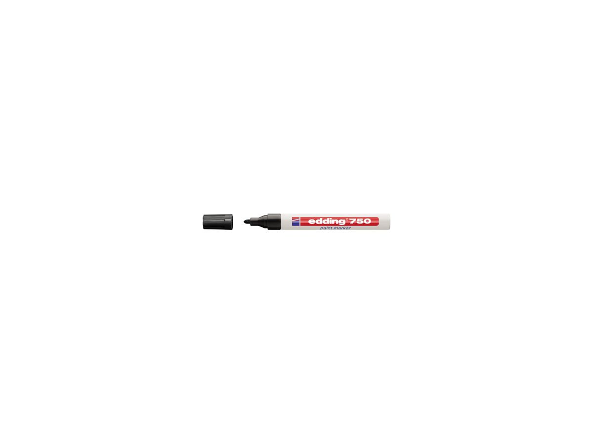 Edding Lackstift 750 schwarz 4-750001