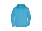 JN Promo Zip Hoody Men JN756 80%BW/20%PES turquoise Gr. 5XL