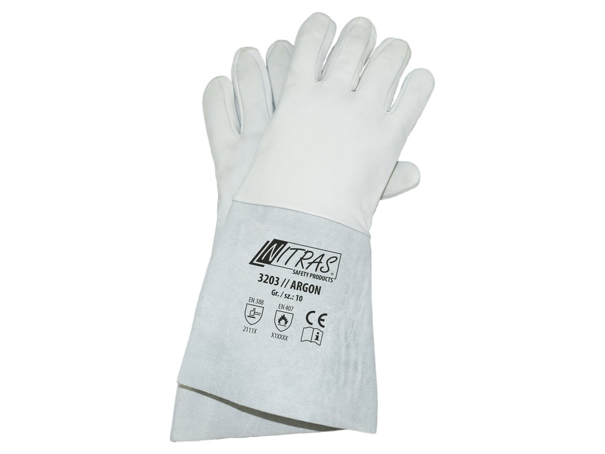 NITRAS ARGON 3203 Vollnappa-Handschuhe