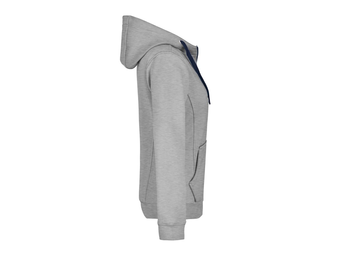 JN Ladies Doubleface Jacket JN354 55%PES/45%BW, sports-grey/navy, Größe M