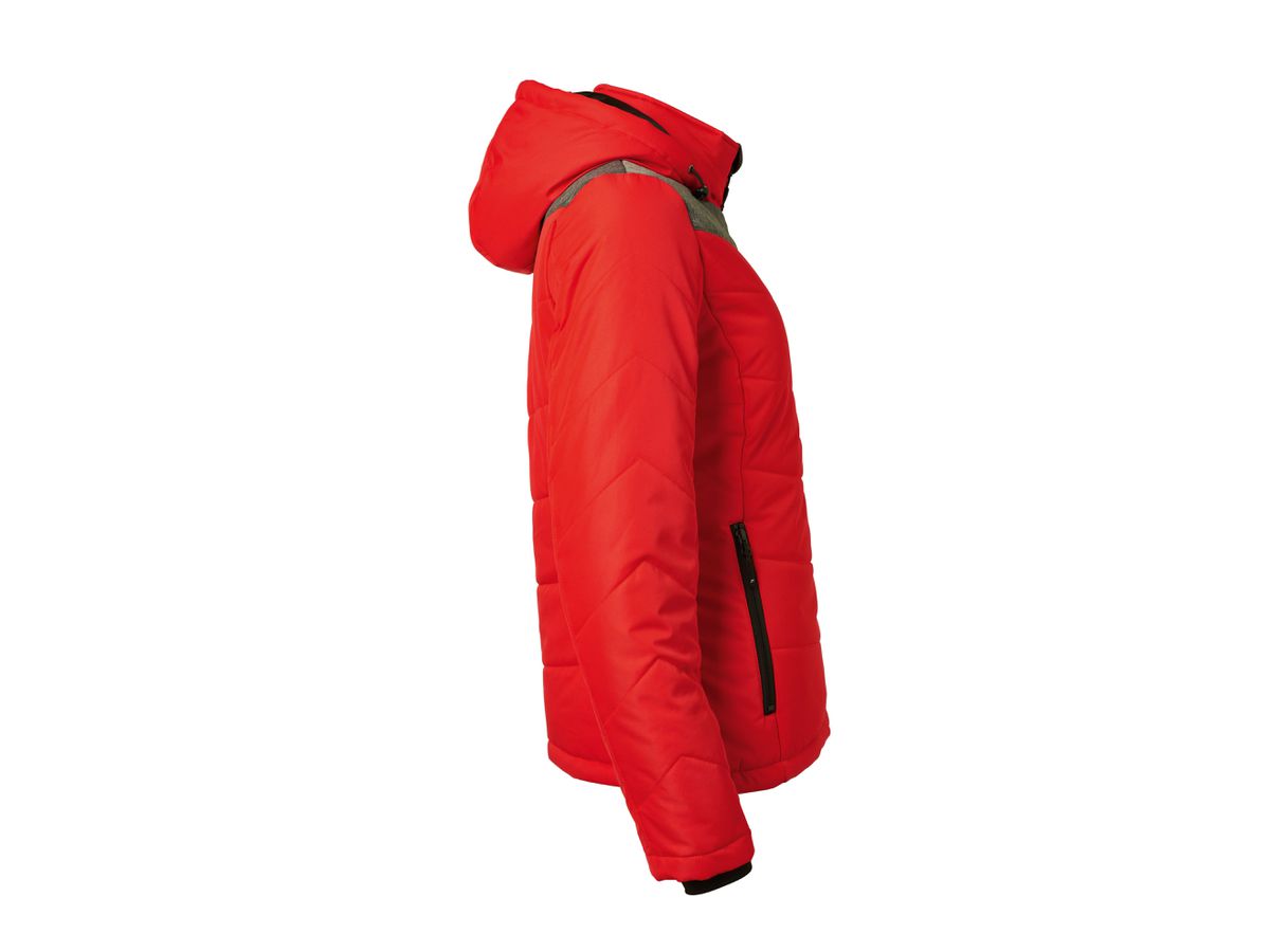 JN Ladies' Winter Jacket JN1133 red/anthracite-melange, Größe S