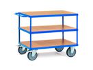 FETRA Schwerer Tischwagen 3 Etagen 1000x700mm Tragkraft 600kg