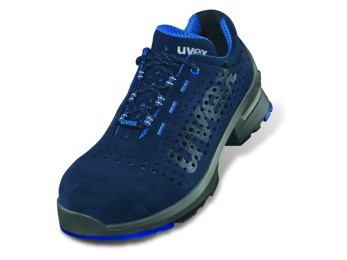 UVEX 1 Sicherheits-Halbschuh 8531.8 S1 SRC, blau perforiert