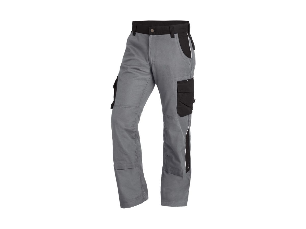FHB Arbeitshose BRUNO 130430 grau/schwarz, Gr. 98
