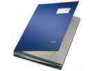 Leitz Unterschriftsmappe 57000035 DIN A4 20Fächer Graupappe blau