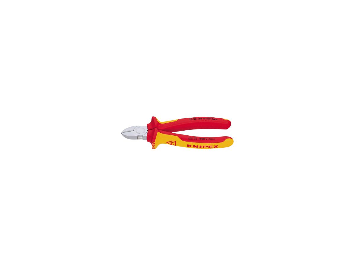 Zijsnijtang VDE met meercomponentengrepe n 180mm KNIPEX
