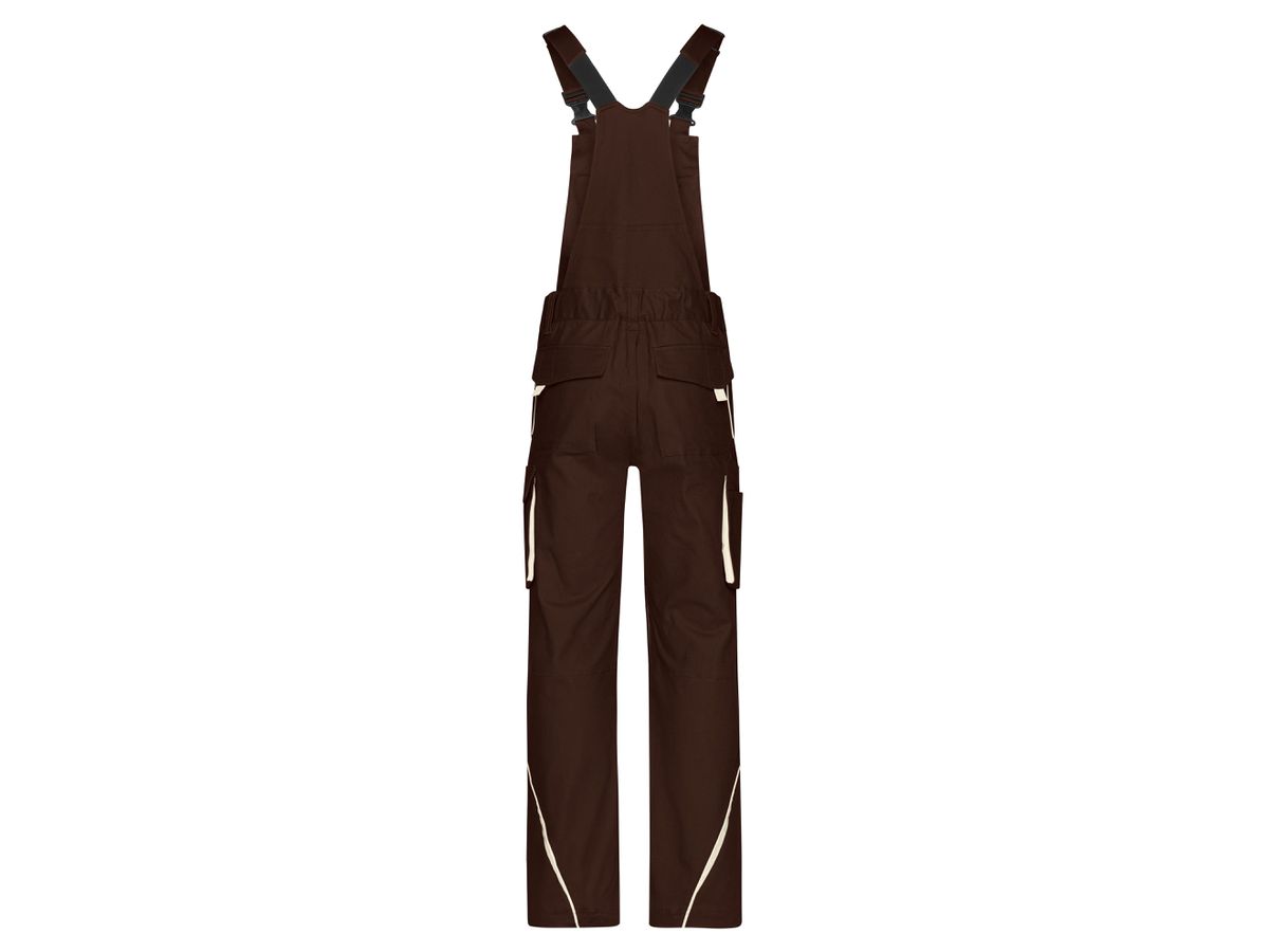 JN Funktionelle Latzhose JN848 brown/stone, Größe 48